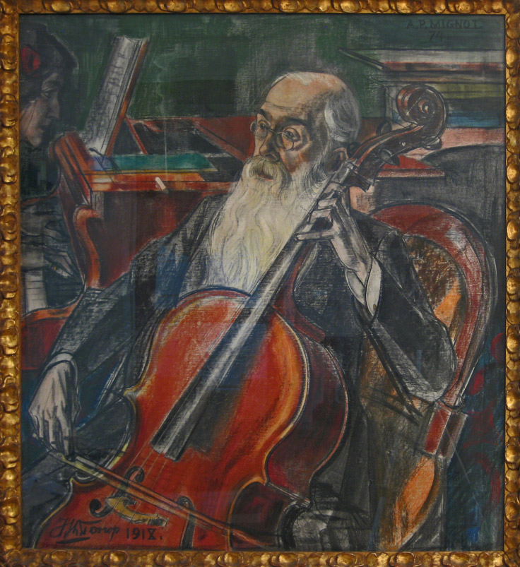 Jan Toorop 1918 adrian-paul-mignot-met-cello