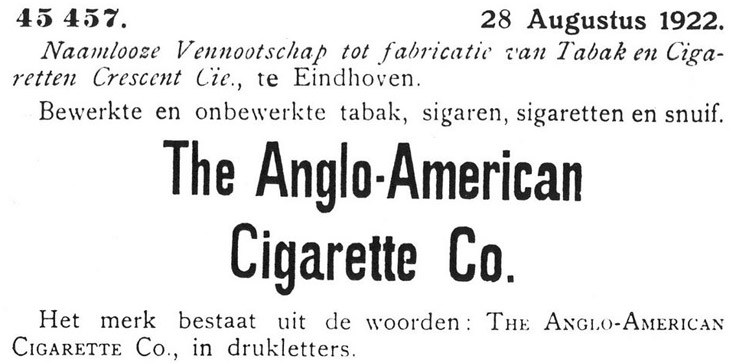  The Anglo-American Cigarette Co.