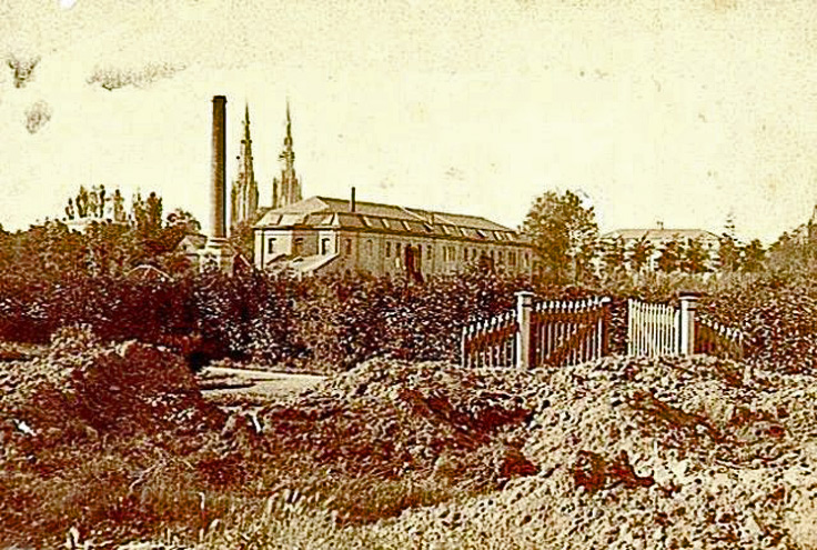 1890 kerkhof vanaf de hoek Tramstraat-Dommelstraat.